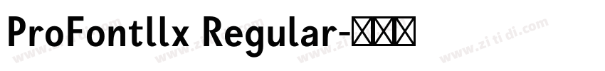 ProFontllx Regular字体转换